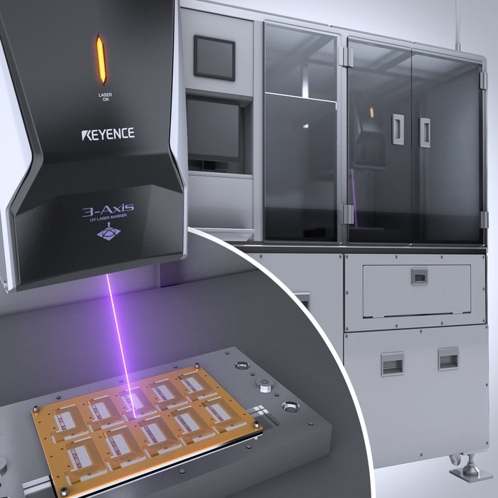 Le marqueur laser UV 3D de KEYENCE s’adapte à une grande variété de matériaux